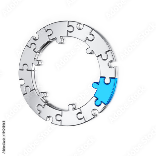 Puzzle jigsaw ring