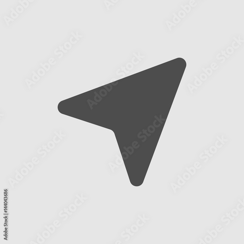 Arrow black icon. Arrow in flat style for your web design