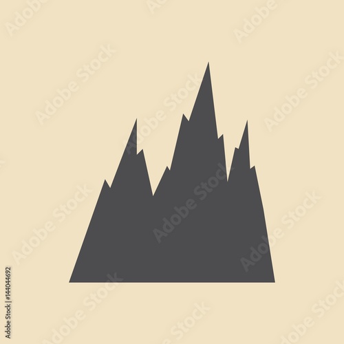 Mountains Icon Vector