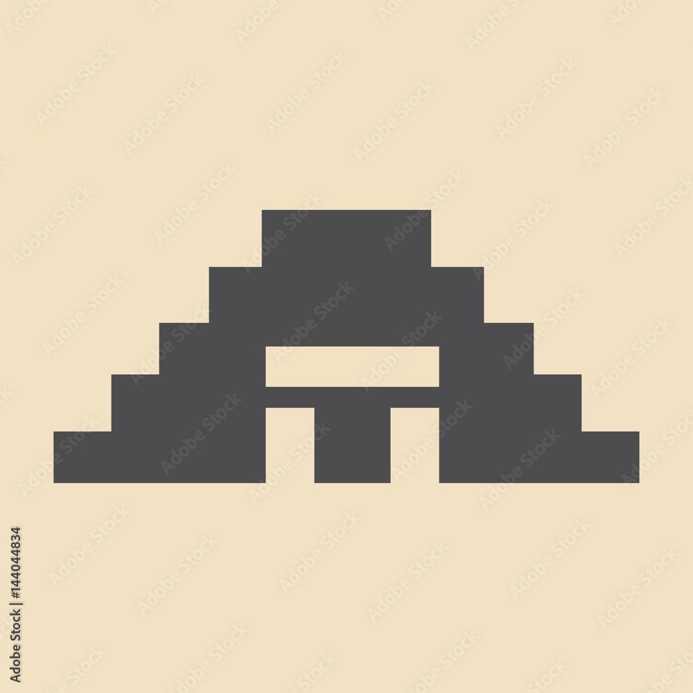 Pyramid vector icon. Pyramid vector icon.