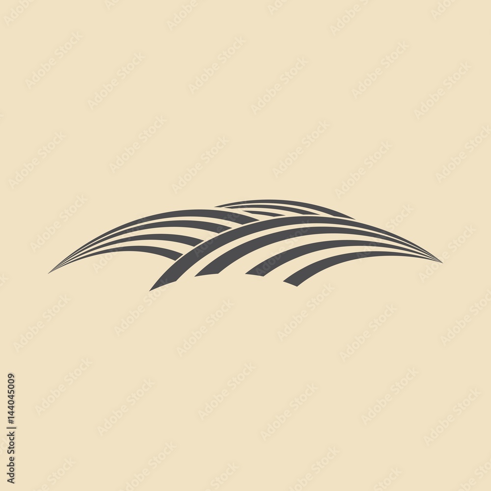 Wheat field icon Wheat field icon