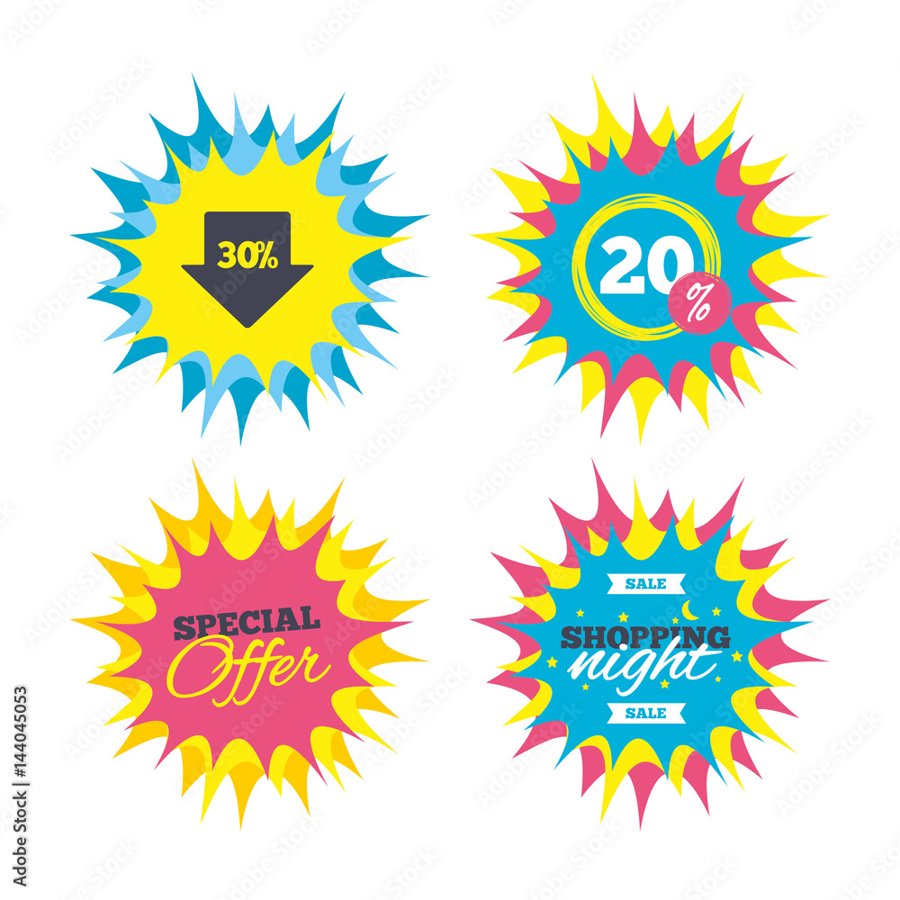 Fototapeta premium 30 percent sale arrow tag sign icon.