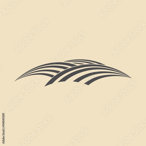 Wheat field icon