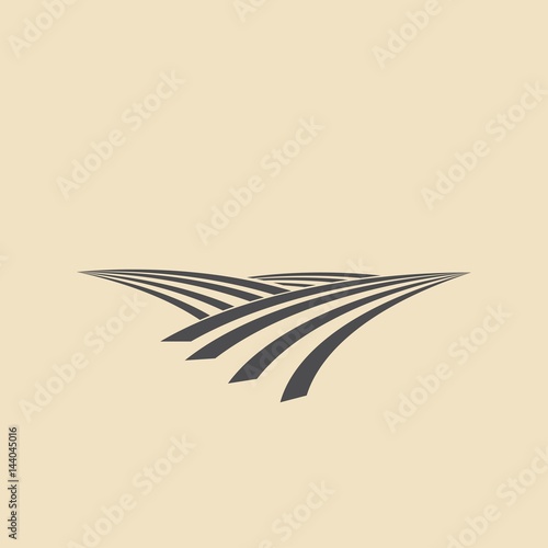 Wheat field icon