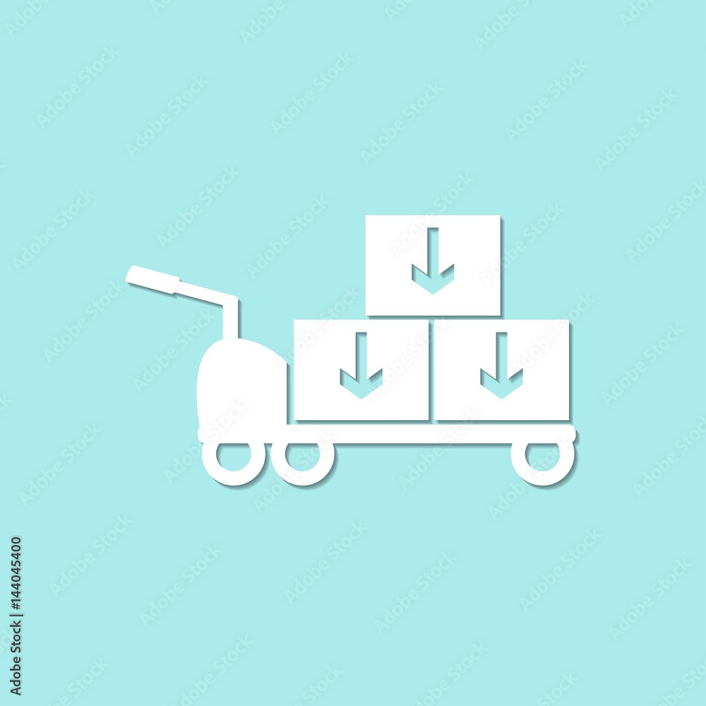 Fototapeta premium Delivery truck icon