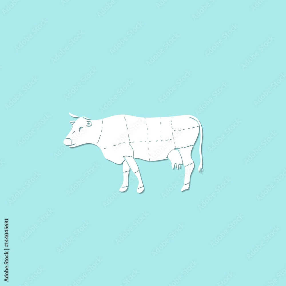 Cow meat icon Cow meat icon