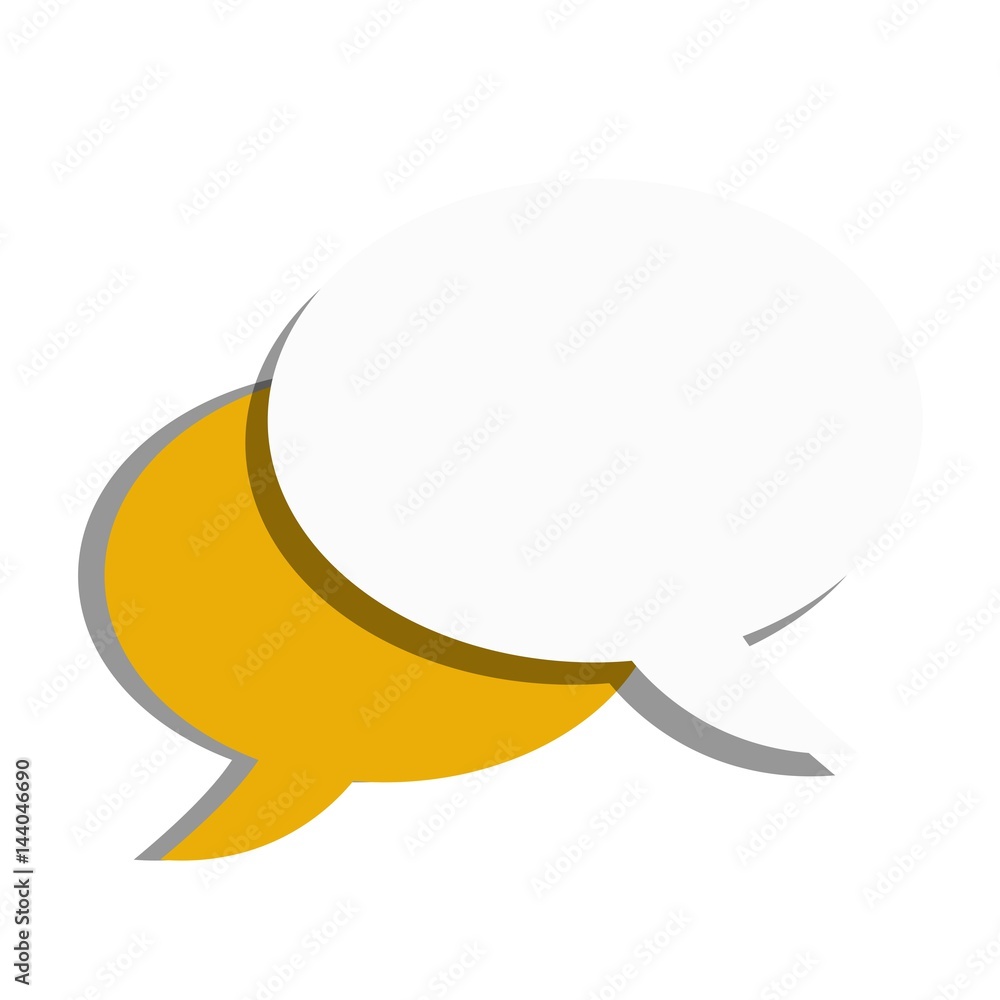 Speech bubbles Icon vector flat design Speech bubbles Icon vector flat design