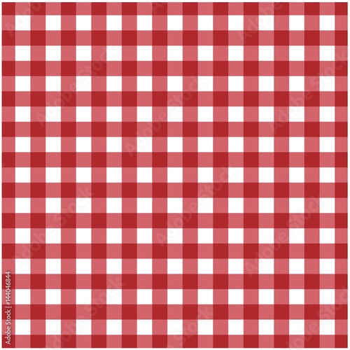 Vector gingham seamless pattern in red