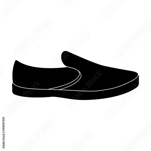 Blue men summer espadrilles . Summer comfortable shoes on the bare feet for everyday wear.Different shoes single icon in black style vector symbol stock illustration.