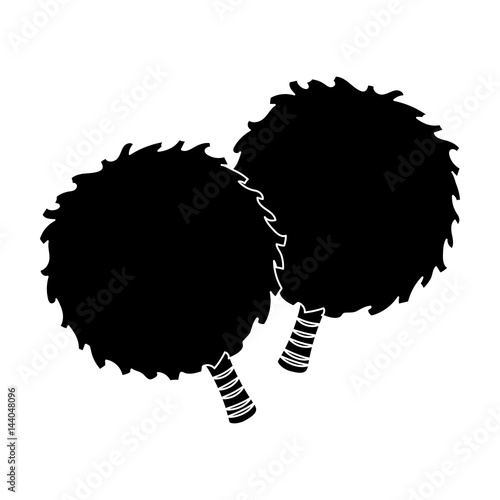 Attribute for the support group.Fans single icon in black style vector symbol stock illustration.