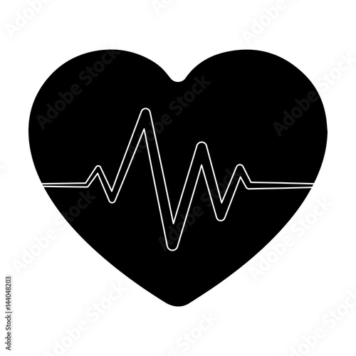 Red heart with pulse.The heart rate of the athlete .Gym And Workout single icon in black style vector symbol stock illustration.