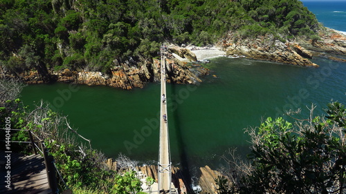 Storms River Mouth, Suspension Bridge im Tsitsikamma Park, Südafrika