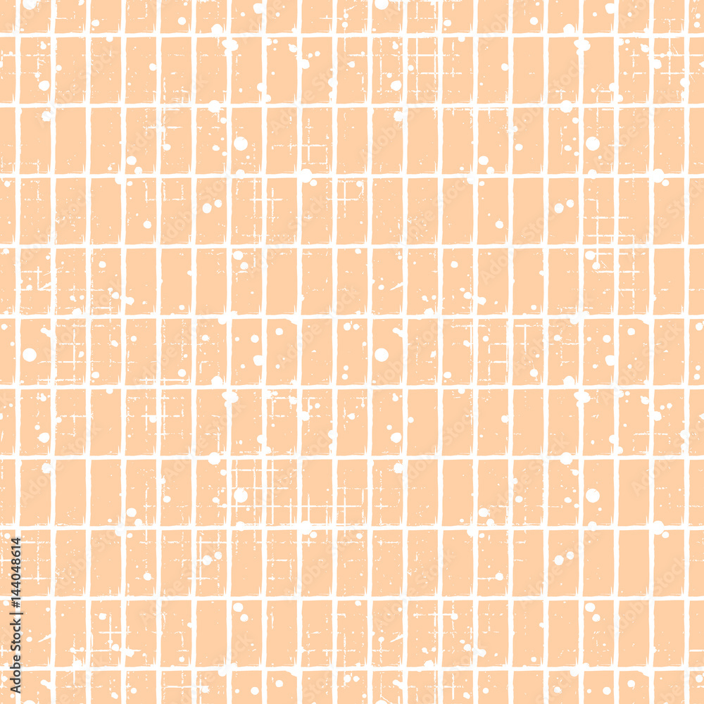 Seamless vector checkered pattern. Creative geometric pastel background with rectangles. Grunge texture with attrition, cracks and ambrosia. Old style vintage design. Graphic illustration. Seamless vector checkered pattern. Creative geometric pastel background with rectangles. Grunge texture with attrition, cracks and ambrosia. Old style vintage design. Graphic illustration.