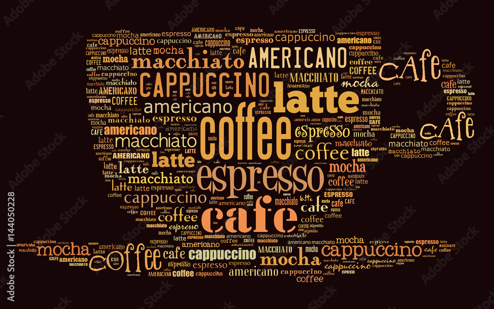 Naklejka Tapeta na zdjęcie kawy