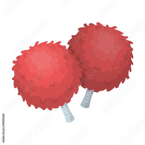 Attribute for the support group.Fans single icon in cartoon style vector symbol stock illustration.