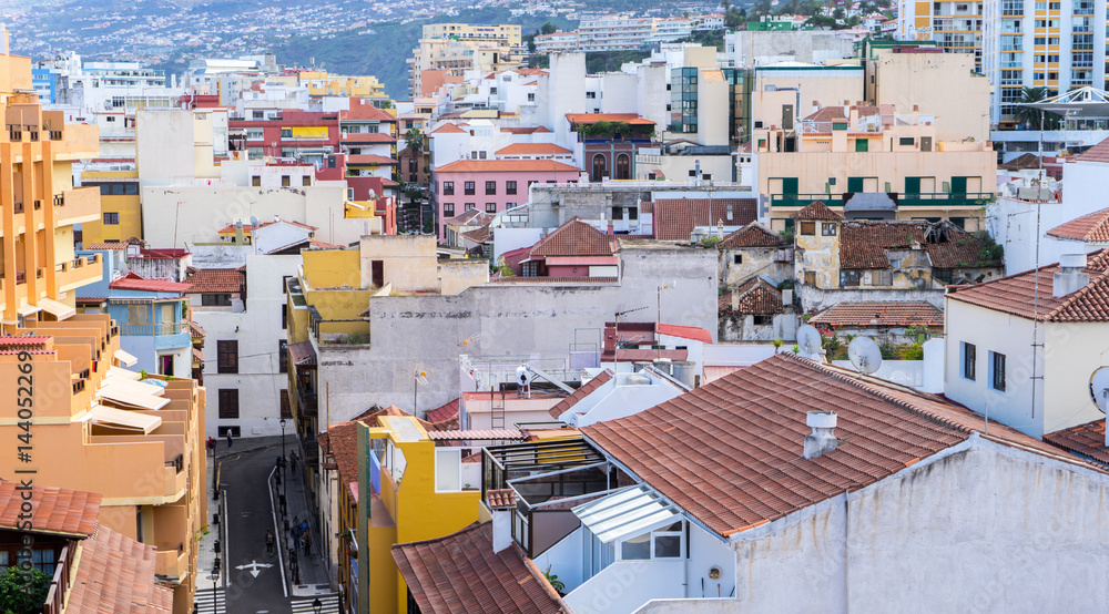 City view / View of the city center of Puerto de la Cruz
