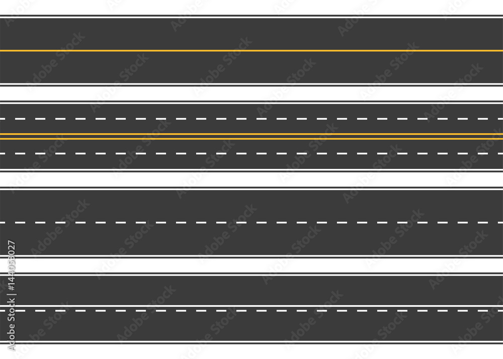 Road, street with asphalt. Highway. Way for transport. Isolated.Speedway.Vector illustration. Road, street with asphalt. Highway. Way for transport. Isolated.Speedway.Vector illustration.