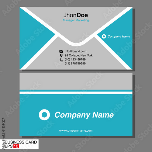 Vector modern creative and clean business card template