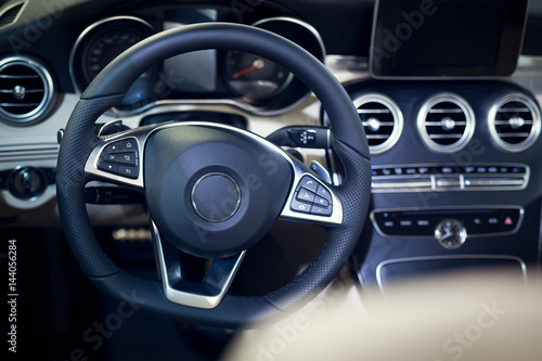 Interior of luxurious sport car © zorandim75