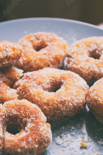 Rosquillas caseras con azúcar