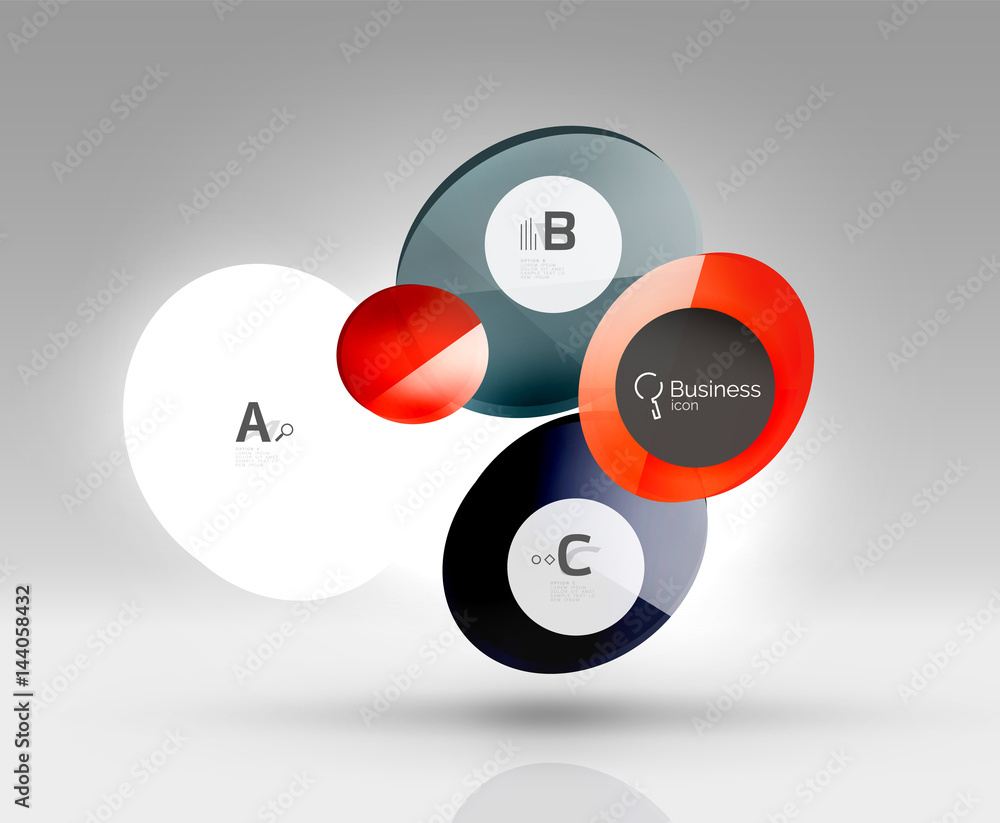 Circle banner template Circle banner template