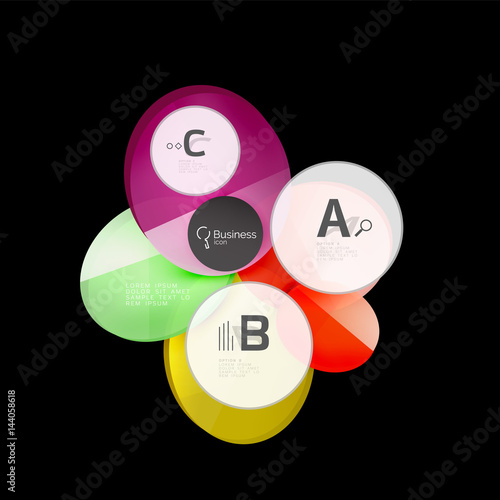 Abstract circles on black Free Download Abstract circles on black - GFXLoad