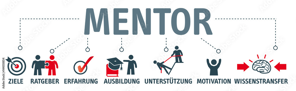 Banner Mentoring Konzept Banner Mentoring Konzept