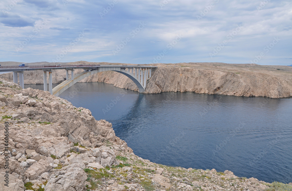 Amazing Pag bridge in Croatia Amazing Pag bridge in Croatia