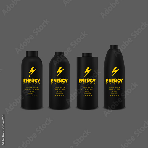 Energy drink bottle set