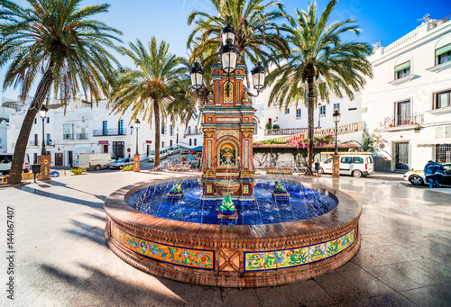 Fountain in Vejer de la Frontera. Spain photo