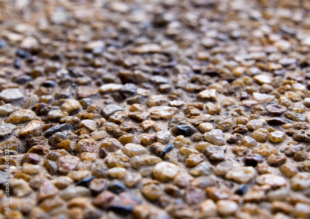 Naklejka premium Texture of the exposed aggregate finish flooring