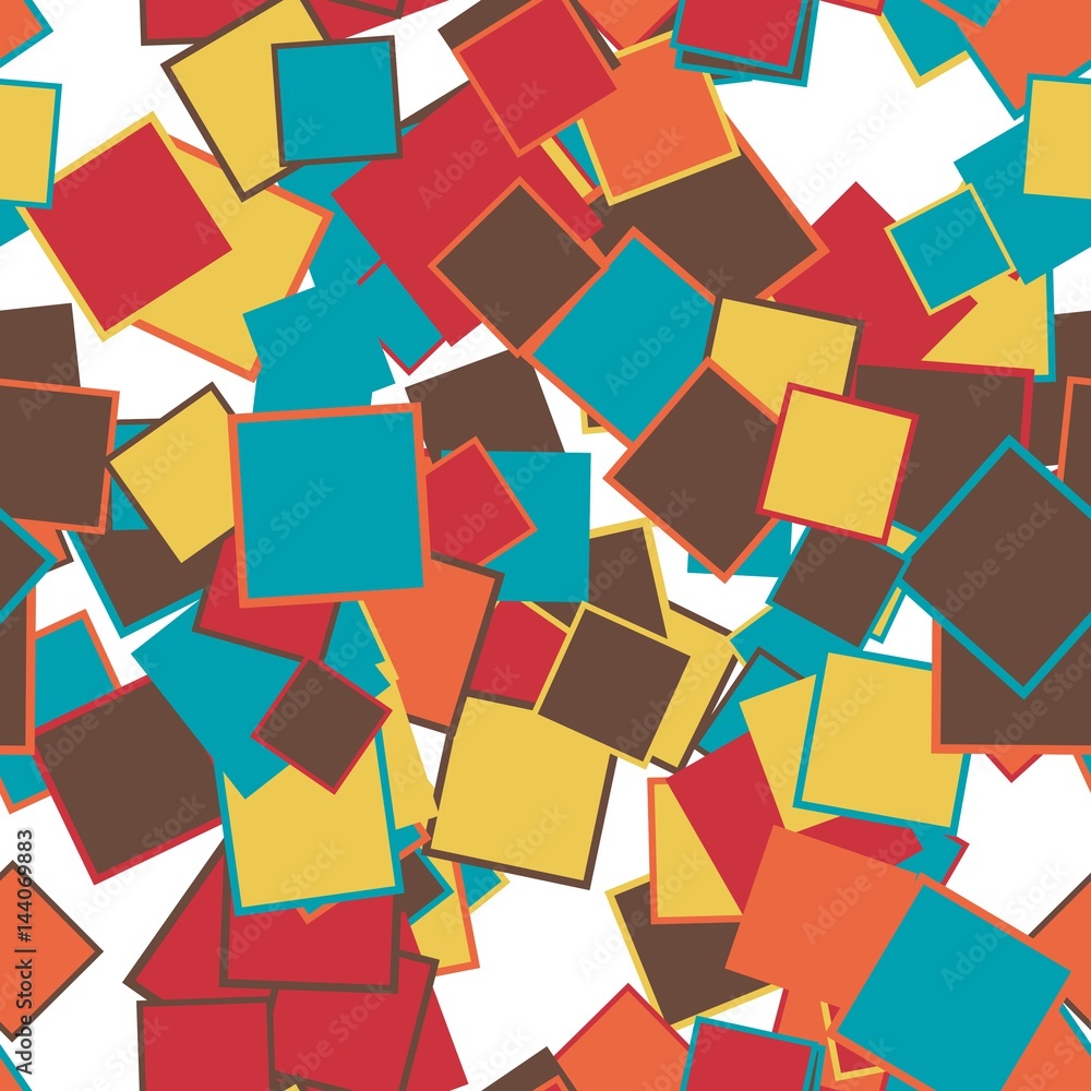 Obraz premium Abstract pattern art background in illustration space geometry.