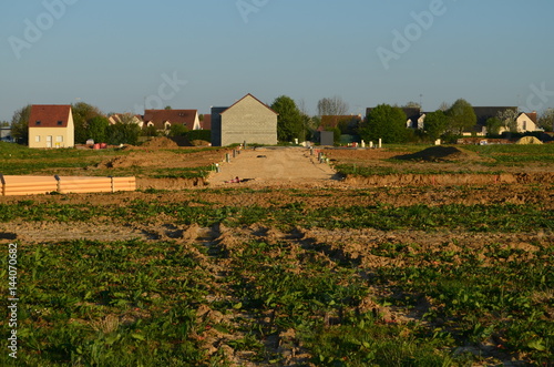 Création d'un nouveau lotissement. (France) photo