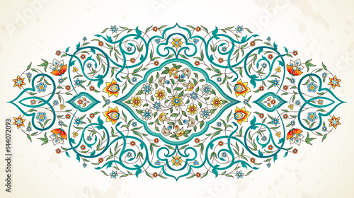 Vector element, ornament in Eastern style.