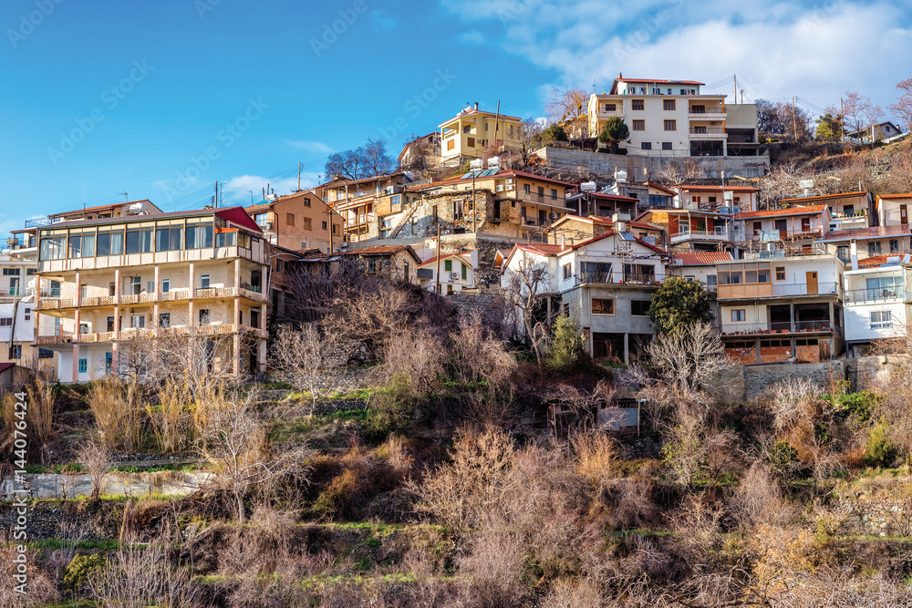 Obraz premium View of Agros village. Limassol District, Cyprus