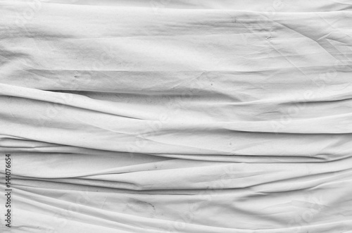Fototapeta Naklejka Na Ścianę i Meble -  crumpled gray fabric cloth texture