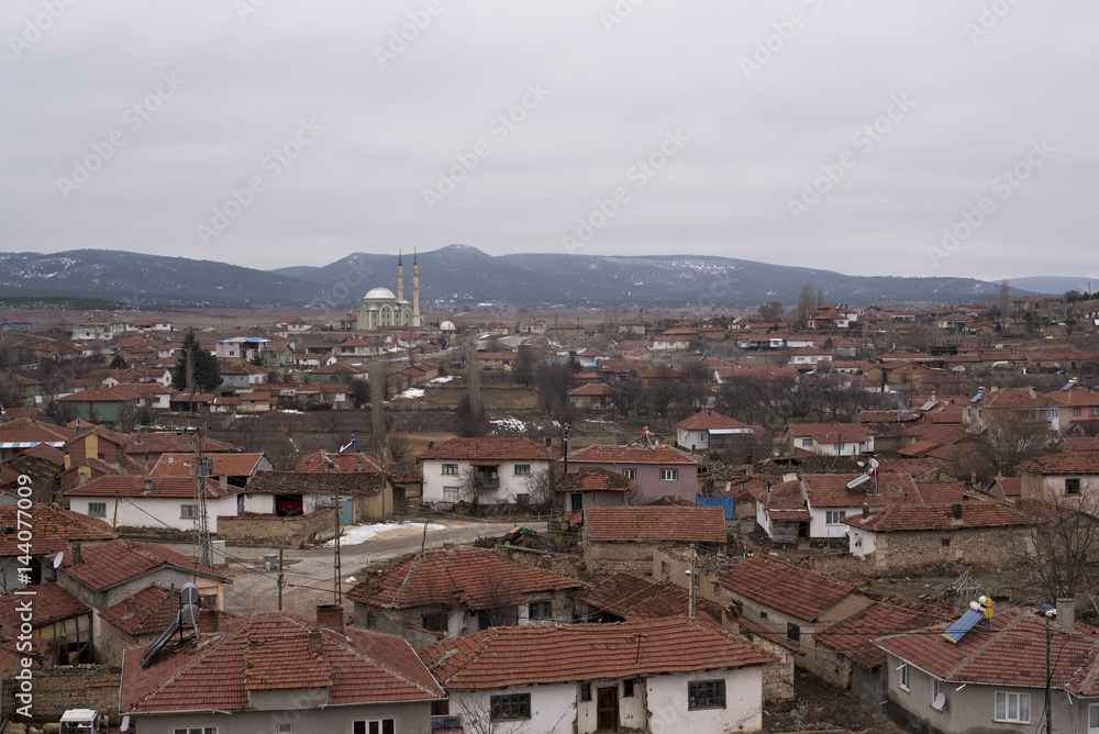 landscape of a small town in Anatolia landscape of a small town in Anatolia