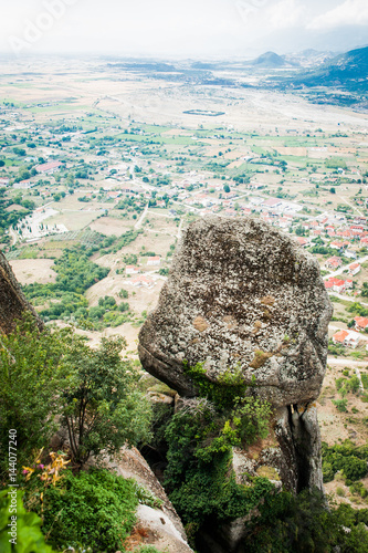 Obraz na płótnie GREECE, METEORA, JULY 2015, spectacular rock formations and Greek Orthodox monasteries. w salonie