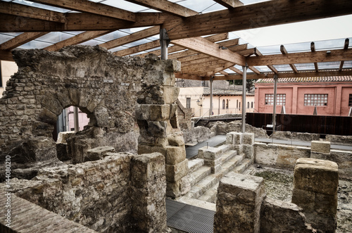 Fototapeta Naklejka Na Ścianę i Meble -  Roman baths in Spain, Caldes de Malavella