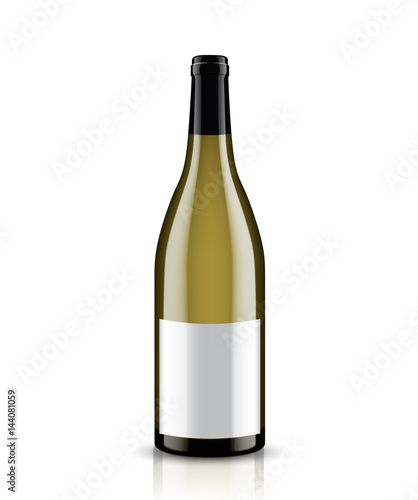 Mockup wine bottle. vector design.