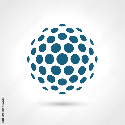 Abstract circular shape. Round elements.