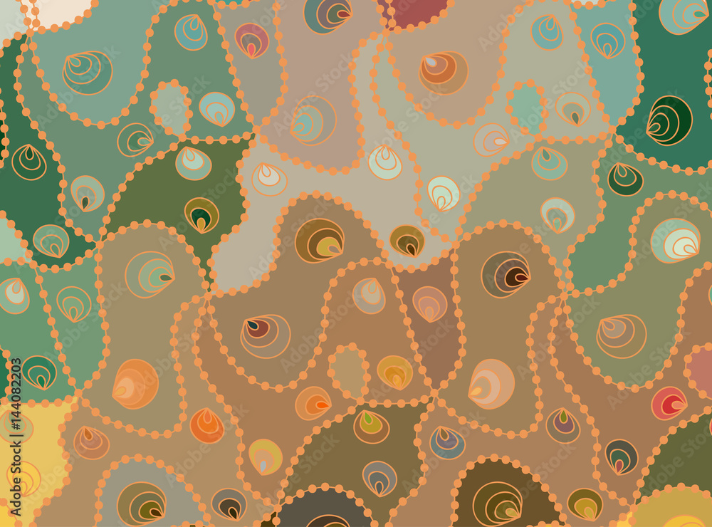 Naklejka premium Vector wave background of doodle hand drawn lines
