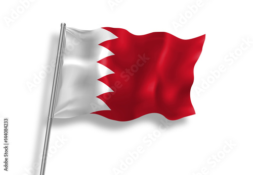 Drapeau du Bahreïn en qualité vectorielle 