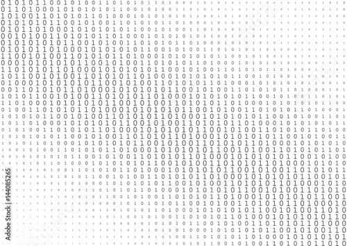 Binary code black and white background