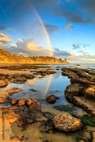 Rainbow at Arroyo Burro Beach County Park, Santa Barbara, California
