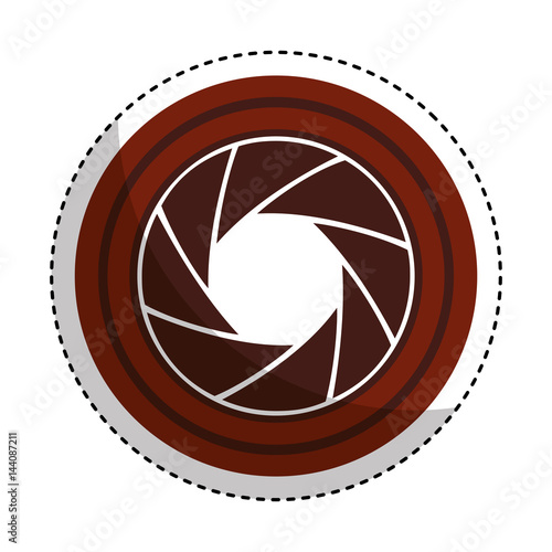 lens camera isolated icon vector illustration design