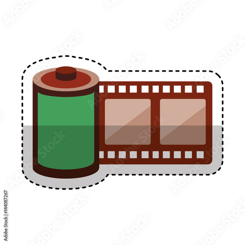 roll tape record isolted icon vector illustration design