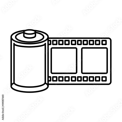 roll tape record isolted icon vector illustration design