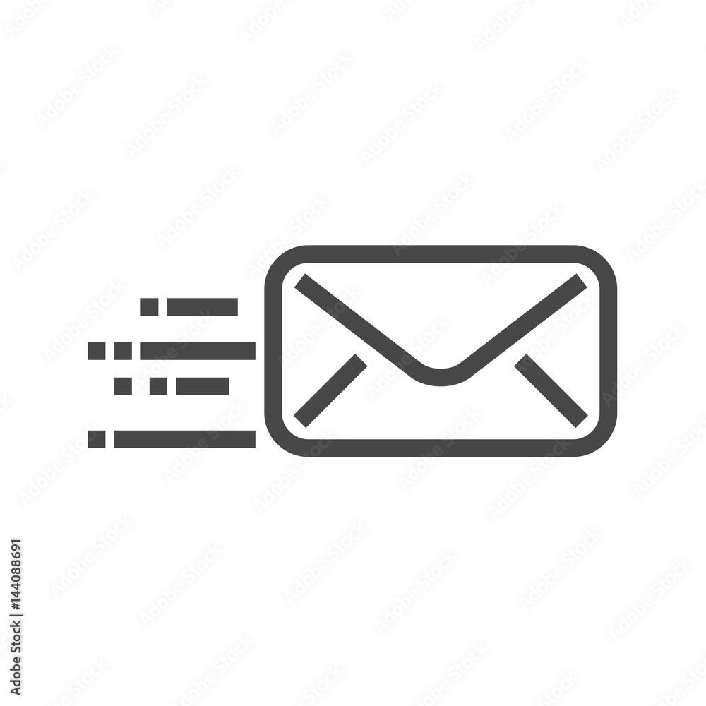 Mail Thin Line Vector Icon. Flat icon isolated on the white background. Editable EPS file. Vector illustration. Mail Thin Line Vector Icon. Flat icon isolated on the white background. Editable EPS file. Vector illustration.