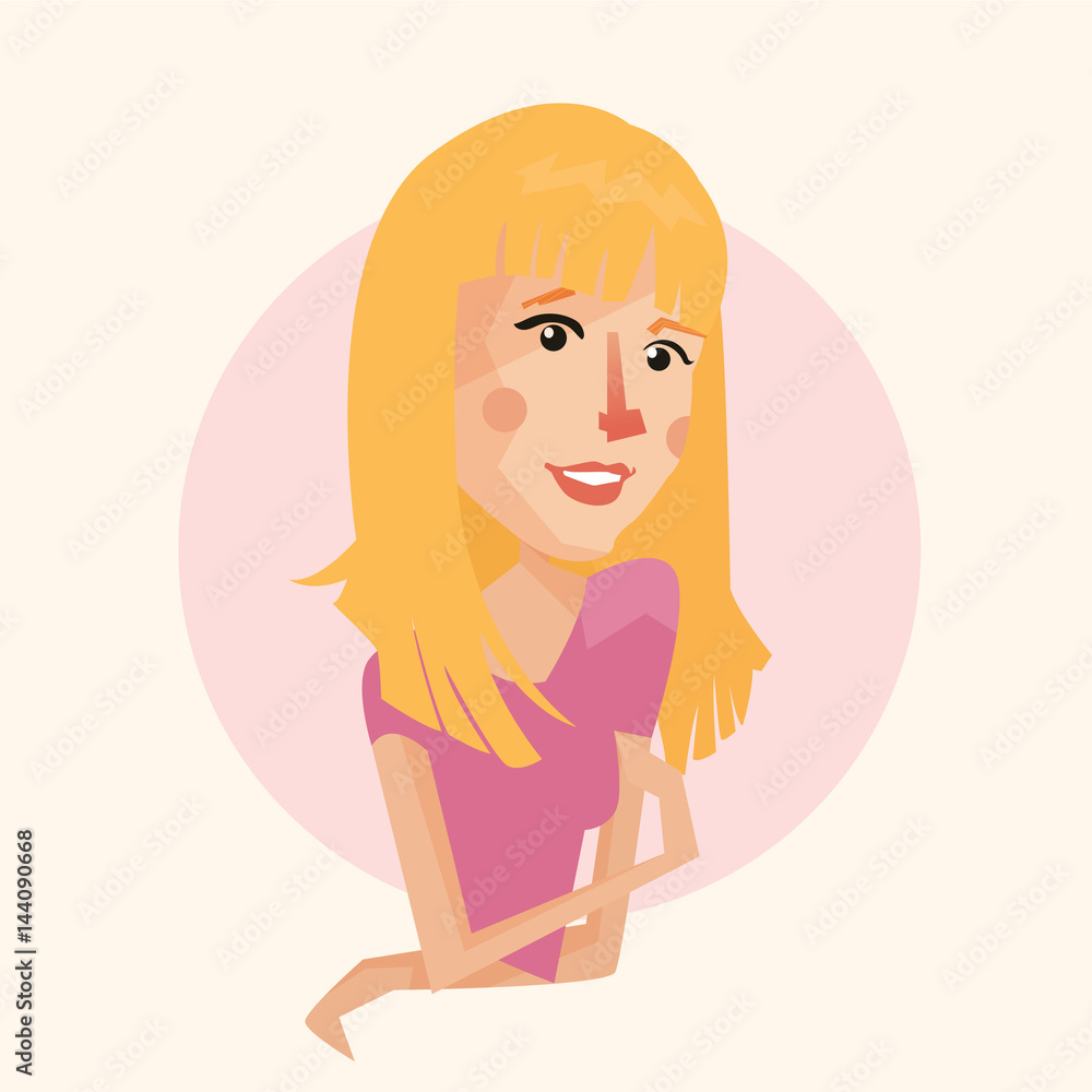 Simple avatar collection. Flat cartoon style faces. Vector illustration Simple avatar collection. Flat cartoon style faces. Vector illustration